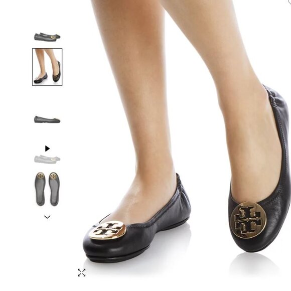 Tory Burch Classic Ballet Flats, Black, Size 7.5, Used - Picture 7 of 7